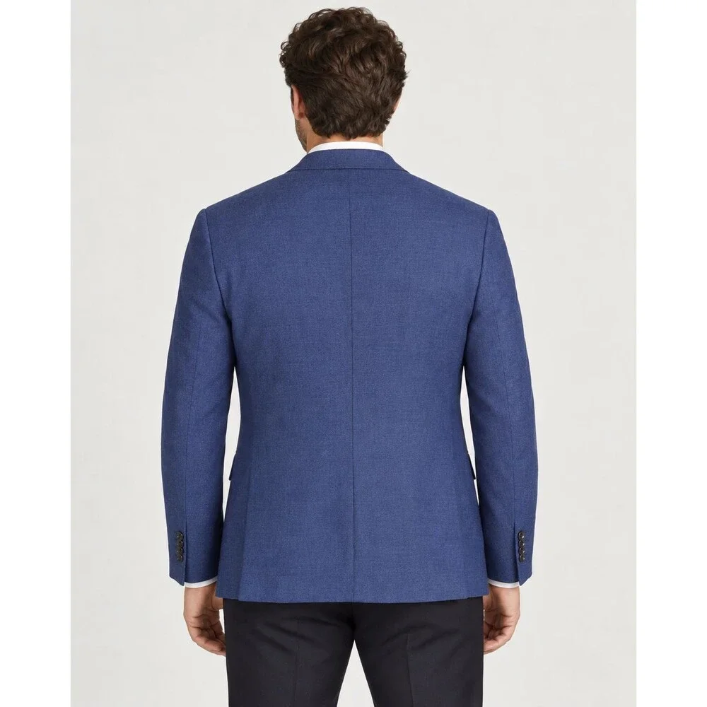 Banana Republic Men’s 44R Blue Wool Blazer Italian Fabric Stretch Sport Coat